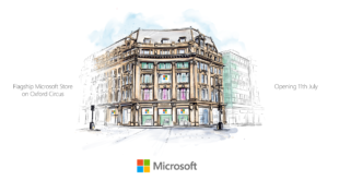 Flagship Microsoft Store in London opens July 2019 Created on Surface Studio by Phil Galloway  Illustrated 002 Microsoft's new UK flagship store will open in July 2019